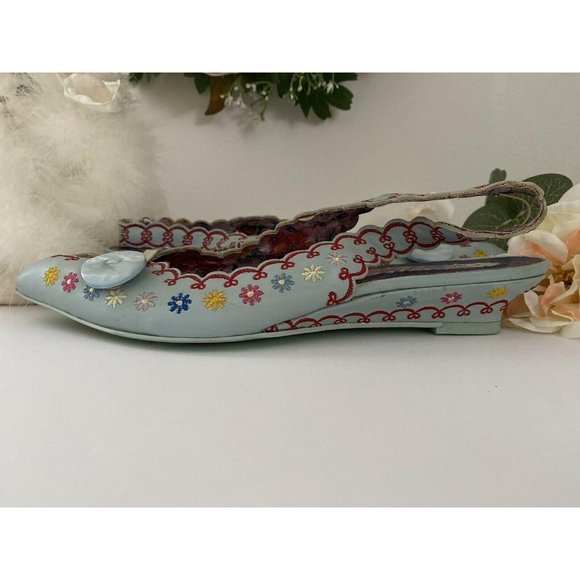 COPY - Irregular Choice Embroidered Kitten Heel Shoes EUC - Picture 11 of 12